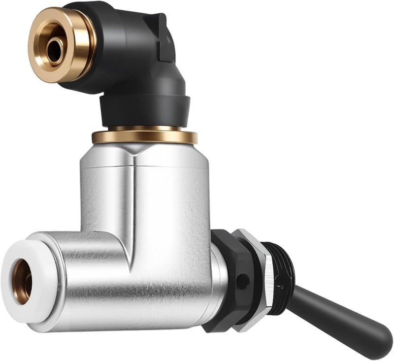 HIPADA BA14500 Air Toggle Control Valve Switch Self-Locking Compatible with Peterbilt 379 389 Fit for Kenworth, International LT Series 1/4 Inch Truck Quick Connect - Image 1